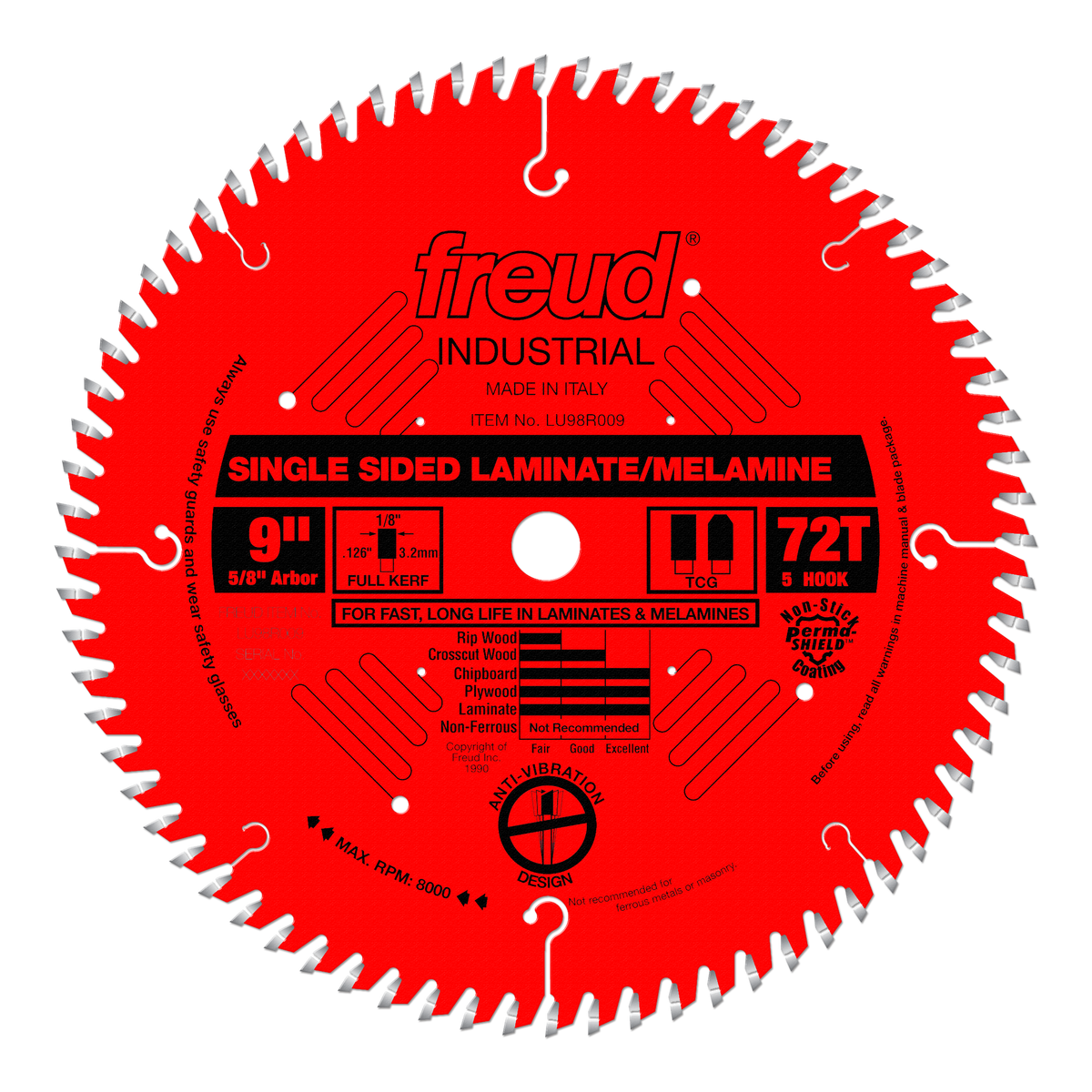 Freud Single Sided Laminate/Melamine Blade 9 in. Diameter