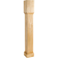 Hardware Resources Square Recessed Post Hard Maple 35-1/2" Length 5" Width