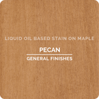 General Finishes Oil Base Stain, Pecan, Half Pints