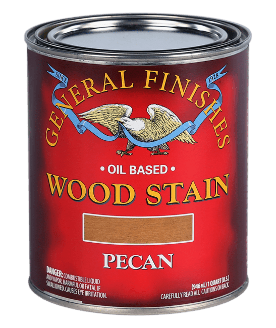General Finishes Oil Base Stain, Pecan, Half Pints
