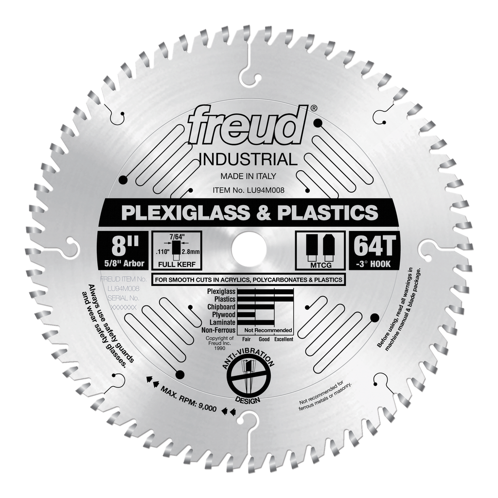 Freud Plexiglass And Plastic Blade