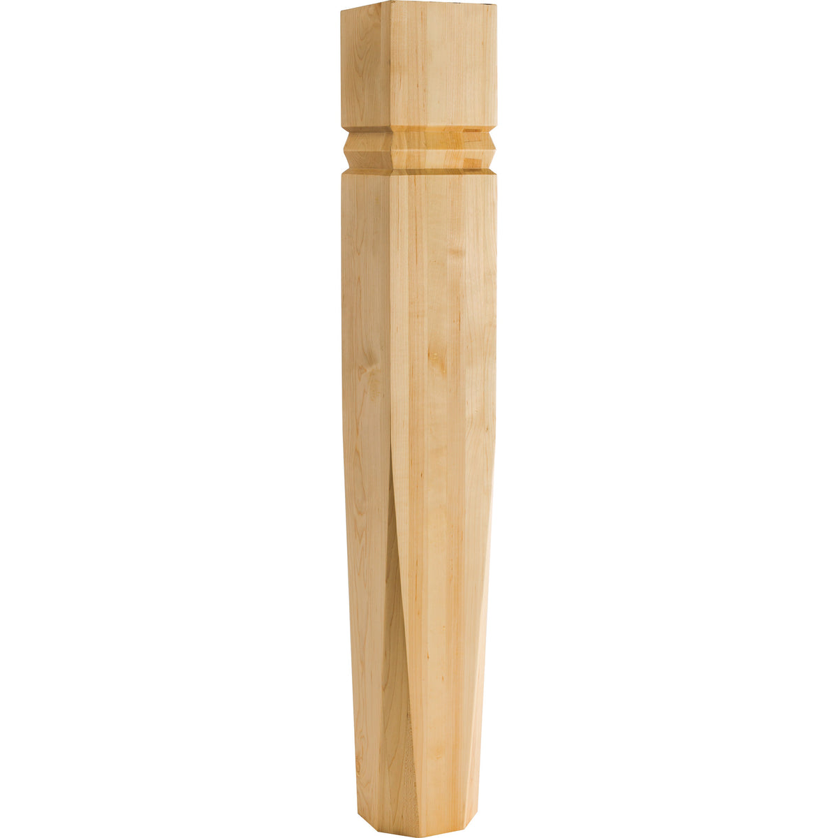 Hardware Resources Beveled Grooved Post Alder 35-1/2" Length 5" Diameter