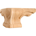 Hardware Resources Rounded Corner Pedestal Foot Alder 4" Length