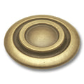 Hickery Hardware Cavalier Knob Zinc Antique Brass 1-1/4" Diameter 11/16" Projection