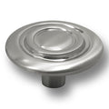 Hickery Hardware Cavalier Knob Zinc Satin Nickel 1-1/4" Diameter 11/16" Projection
