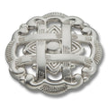 Hickery Hardware Cavalier Knob Zinc Satin Nickel 1-1/2" Diameter 5/16" Projection