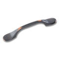 Hickery Hardware Conquest Pull 3" Center-to-Center Oil-Rubbed Bronze Highlighted 11/16" Projection