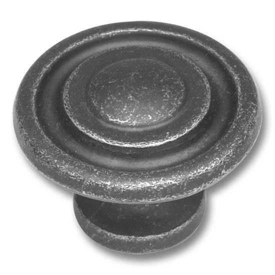 Hickery Hardware Manchester Knob Vibra Pewter 1-3/8" Diameter