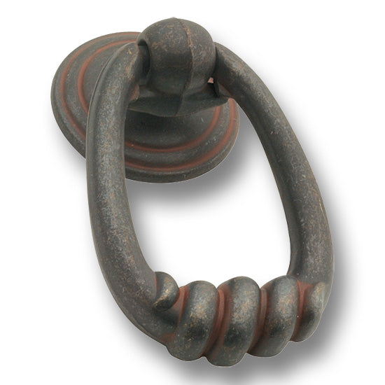 Hickery Hardware MANCHESTER Ring Pull, Rustic Iron