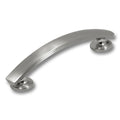 Hickery Hardware American Diner Pull 96mm Center-to Center, Satin Nickel