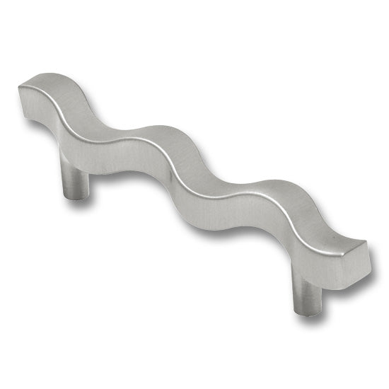 Hickery Hardware Euro Contemorary Pull 96mm Center-to-Center Satin Nickel