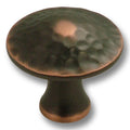 Hickery Hardware Craftsman Knob Zinc 1-1/4" Dia Oil Rubbed Bronze Round