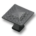 Hickery Hardware Craftsman Knob Zinc 1-1/4" Dia Black Iron Square
