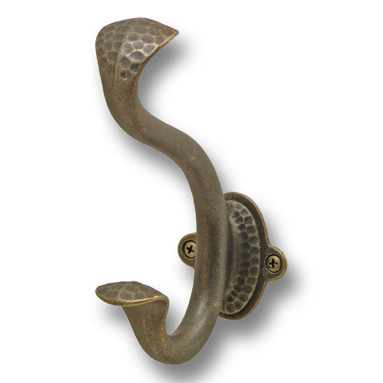 Hickery Hardware Hook Zinc Windover Antique 1-3/8" Center to Center