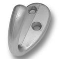 Hickery Hardware Hook Zinc Satin Chrome 1/2" Center to Center