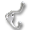Hickery Hardware Hook Zinc White 5/8" Center to Center
