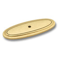 Hickery Hardware MANOR HOUSE Backplate 3" Center-to-Center, Lancaster Hand Polish