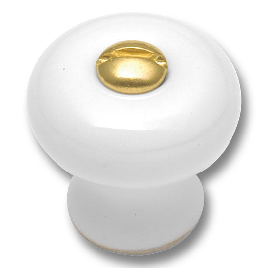 Hickory Hardware Tranquility Knob White 7/8 in. Diameter