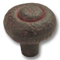 Hickery Hardware REFINED RUSTIC Knob Rustic Iron 1-1/4" Diameter