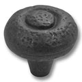 Hickery Hardware REFINED RUSTIC Knob Black Iron 1-1/2" Diameter