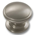 Hickery Hardware Williamsburg Knob Stainless Steel Round 1" Projection