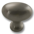 Hickery Hardware Williamsburg Knob Stainless Steel Oval 1-5/16" Projection
