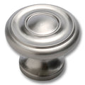 Hickery Hardware Cottage Knob Stainless Steel 1-1/4" Diameter 1" Projection