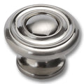 Hickory Hardware Cottage Knob Satin Nickel 1-1/2" Diameter 1-1/8" Projection
