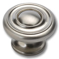 Hickery Hardware Cottage Knob Stainless Steel 1-1/2" Diameter 1-1/8" Projection