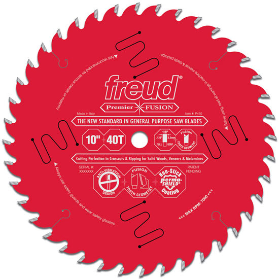 Freud Premier Fusion Series Carbide Saw Blades 10" Diameter