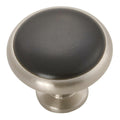 Hickery Hardware Tranquility Knob Satin Nickel 1-3/8" Diameter