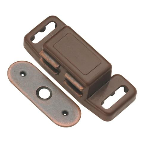 Hickery Hardware Magnetic Catch Plastic 1-1/2" Statuary Bronze