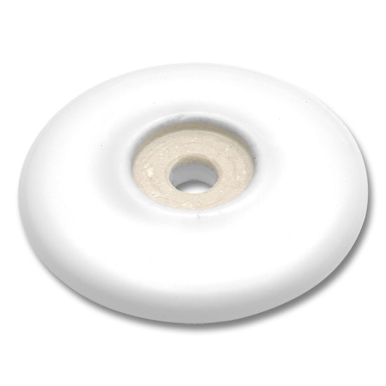 Backplate Porcelain, Tranquility Collection, 2'' Diameter White