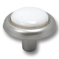 Hickery Hardware Tranquility Knob Satin Nickel 1-1/4" Diameter