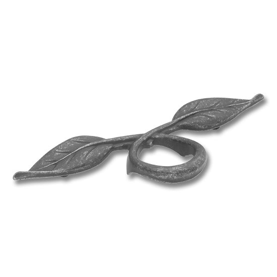 Hickery Hardware Natural Accents Vine And Leaves Ring Pull Vibra Pewter, Vibra Pewter