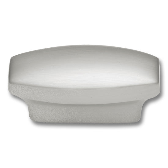 Hickery Hardware Metropolus Knob Satin Nickel Rectangular 1" Length