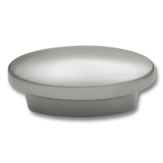 Hickery Hardware Metropolus Knob Satin Nickel Oval 1" Length