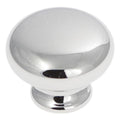 Hickery Hardware Cottage Knob Chrome 1-1/8" Diameter 7/8" Projection