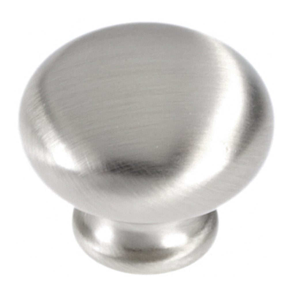 Hickery Hardware Cottage Knob Satin Nickel 1-1/8" Diameter 7/8" Projection