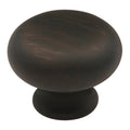 Hickery Hardware Cottage Knob Vintage Bronze 1-1/8" Diameter 7/8" Projection