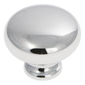 Hickery Hardware Cottage Knob Chrome 1-1/4" Diameter 1-1/16" Projection