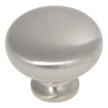 Hickery Hardware Cottage Knob Satin Nickel 1-1/4" Diameter 1-1/16" Projection