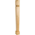 Hardware Resources Bullnose Tapered Post Alder 35-1/2" Length 3-1/2" Width