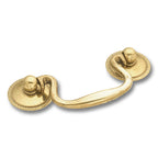Hickery Hardware MANOR HOUSE Solid Brass Bail Pull