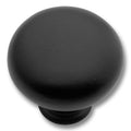 Hickery Hardware Modus Knob Matte Black 1-1/4" Diameter 1-1/8" Projection