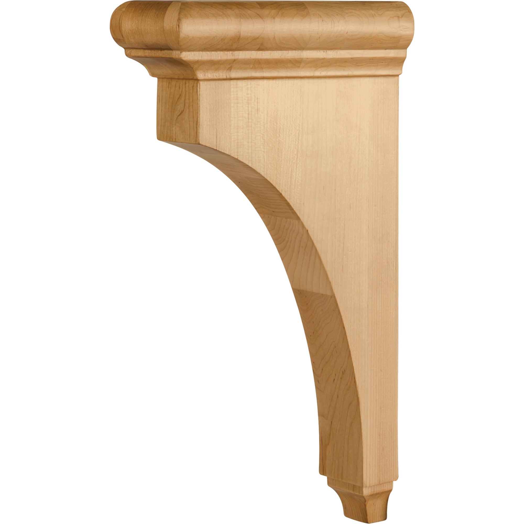 Hardware Resources Bullnose Cap Corbel Hard Maple 14" Length