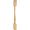 Hardware Resources Turned Post Rubberwood 42" Length 3-1/2" Width