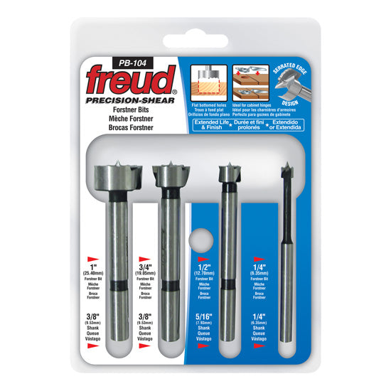 Freud 4 Piece Precision Forstner Bit