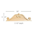 Traditional Panel Moulding, 1 1/4''w x 1''d Poplar