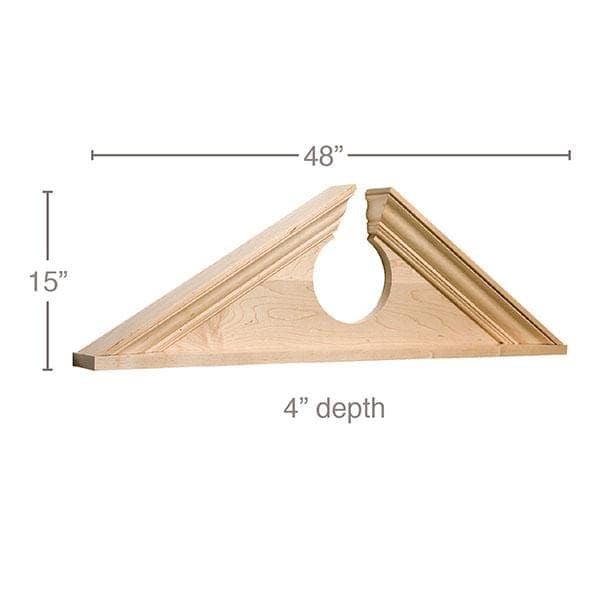 Traditional Panel Moulding (Lips 1/2 - 3/4), 2"w x 3/4"d Poplar